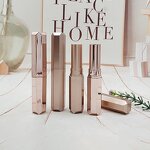 Lipstick Tube Manufacturer - Luxury 3G Rose Gold Custom Empty Eco-Friendly ABS Lip Balm Container Plastic Lip Stick Case