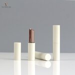 Lip Balm Bottle Manufacturer - New Stock 3.5g Matte White DIY Cosmetic Empty ABS Lipstick Screw Cap Packaging Container