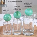 Perfume Bottles Manufacturer - Bulk 30ml 50ml 100ml Round Glass with for Ball Lid and Screw Cap Refillable and Sealing