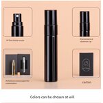 Perfume Bottle Manufacturer - 3ml 5ml 10ml Refillable Round Glass with Box for Small Sample Test Screen Printing