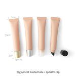 Lipstick Container Manufacturer - In Stock High-End 20G Nude with Zinc Alloy Pump Cap Soft Package Eye Cream Face Cream for