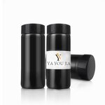Loose Powder Containers Manufacturer - Customizable 10g Black Mini Empty Cosmetic Plastic Talcum Powder for Shampoo Spray