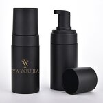 Foaming Mousse Pump Bottle Manufacturer - 2025 Factory Price Matte Black Pet Face Cleanser Liquid 100ML 150ml 200ml for