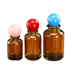 Perfume Bottles Manufacturer - Bulk 30ml 50ml 100ml Round Glass with for Ball Lid and Screw Cap Refillable and Sealing