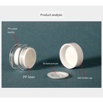 Cosmetic Sample Bottles Manufacturer - In Stock Double Layer 5G Plastic Acrylic Cap Face Cream Travel Portable Trial Jar