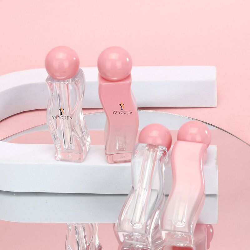 Lip Gloss Tubes Manufacturer - New Stock Luxury 2.5ml Wave Shape Empty Lip Balm Lip Oil Container for Skin Care Wholesale