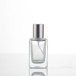 Perfume Glass Bottle Manufacturer - High-End 50ml Square Thick Bottom with Screen Printing 30ml & 100ml Sizes Available