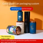 Gift Box Manufacturer - Custom Logo Recycled Cylinder for Wine T-Shirt Perfume Color Printing Vanishing Handling