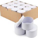 Candle Tins Manufacturer - Wholesale 4oz 8oz Seamless Matte Black Empty Metal Tinplate Packing with Lid Candle Jar Tin