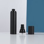 Airless Pump Bottles Manufacturer - In Stock High Quality Black Circle Matte Plastic 15ml 50ml for Lotion & Shampoo 30ml