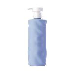 Foam Pump Bottle Manufacturer - 300ml PET Cylinder with Ripple Design and Silk Screen Printing for Shampoo Bath Cosmetic