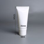 Sunblock Packaging Manufacturer - Custom Logo Empty BB 50g 50ml White Skincare Cosmetic Tube Plastic PE Hand Cream Face