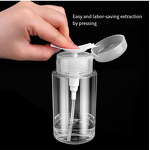 Plastic Bottle Manufacturer - Luxury Empty 100ml 150ml 200ml Toner Empty Push Down Eye Makeup Nail Polish Makeup Remover