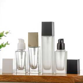 Glass Bottles Manufacturer - Well-Premium Liquid Foundation Essential Oils Eye Drops 15ml 40ml Screw Cap Press Pumps