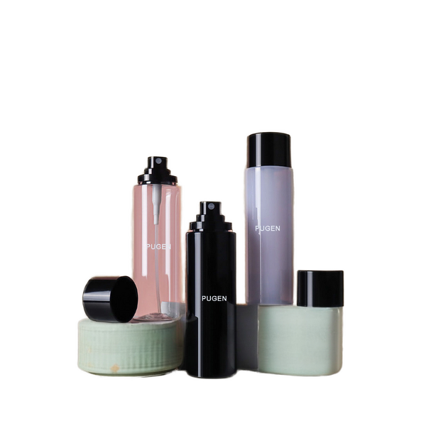 Hair Mist Spray Bottle Manufacturer - Customizable 100ml PET Plastic Cylinder Eco-Friendly Pump Sealer in Black & White for