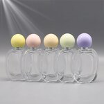Perfume Dispenser Bottle Manufacturer - High-Class 30ML Kids Portable Oval-shaped with Colorful round Screw Cap