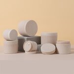 Wheat Straw Jar Manufacturer - Customized 100g 8oz New Style Biodegradable Empty Body Lotion Container for Skin Care