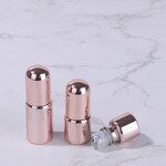 Glass Roll on Bottle Manufacturer - In Stock Rose Gold Perfume Oil 1ml 2ml 3ml 5ml Travel Trial with Steel for Face Cream