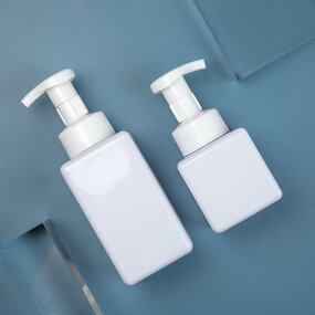Cosmetic Dispenser Bottle Manufacturer - 250ml 400ml Square PET Plastic Empty Shampoo Soap Hand Sanitizer Packaging Foam