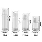 Serum Packaging Manufacturer - High Quality 100ml 150ml 200ml Spiral Transparent Frosted Plastic PP Airless Skin Care