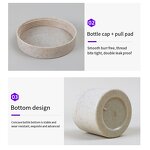 Wheat Straw Bottle Manufacturer - Custom Eco-Friendly Biodegradable 10-250ml Plastic Cosmetic Packaging Container Jar for