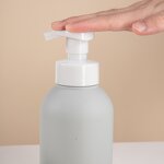 Plastic Bottles Manufacturer - Factory Wholesale 300ml PE Transparent Pink Sticker Label Empty for Shampoo Conditioner