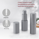 Powder Spray Bottle Manufacturer - 28g Empty White Cosmetic Body Glitter Dust Plastic 1oz Talc Loose Powder Bottle