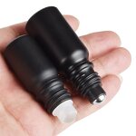 Glass Dropper Bottle Manufacturer - Warehouse Matte Black 5ml to 100ml Round Flat Sizes for Face Cream Essential Oil 1oz