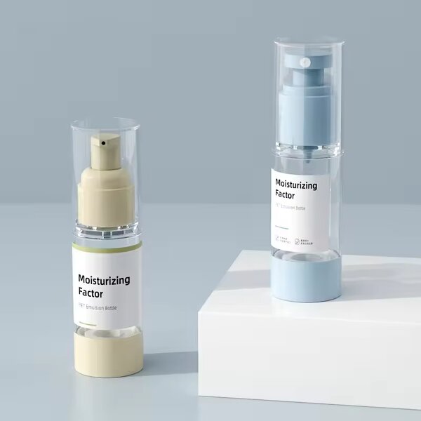 Serum Bottle Manufacturer - Airless Silk Screen Printing Pump Sprayer 15ml to 120ml Plastic Bottles for Cosmetic Skin Care