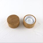 Sunscreen Tube Manufacturer - Empty Cosmetic Soft White PE Plastic with Bamboo Cover 15g-250g Options for Face Masks