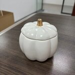Candle Jars Manufacturer - High Quality Customizable Color Ceramic Pumpkin Empty with Lid for Packaging and Gifts