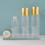 Lotion Bottles Manufacturer - In Stock 100ml 120ml 150ml 250ml 300ml Round White for Plastic PET Skin Care Serum & Toner