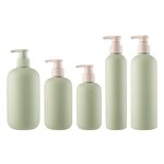 Emulsion Pump Bottle Manufacturer - Wholesale Large-Capacity HDPE 300ml 500ml Light Green Plastic Rounded Corner for