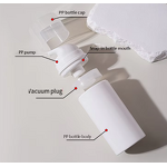 Airless Lotion Bottle Manufacturer - High Quality 30ml-200ml White Plastic PP with Pump Seal for Cosmetics & Shampoo Custom