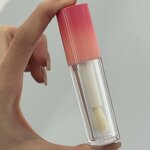 Lipgloss Tubes Manufacturer - In Stock 6ml Plastic Big Brush Wand Custom Applicator Screw Cap Lip Gloss Wand