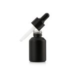 Cosmetic Pump Bottle Manufacturer - Men's Skincare Cream Jar 15ml to 120ml Matte Black Glass with Screw Cap for Face Lotion