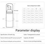Foam Pump Bottles Manufacturer - Wholesale PET Plastic Facial Cleanser Mousse 30ml 60ml 80ml 40ml Capacity Colorful Screw