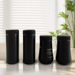 Loose Powder Containers Manufacturer - Customizable 10g Black Mini Empty Cosmetic Plastic Talcum Powder for Shampoo Spray