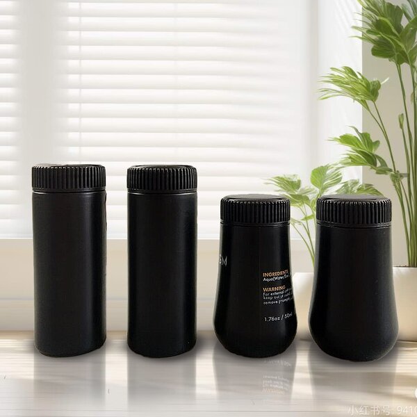 Loose Powder Containers Manufacturer - Customizable 10g Black Mini Empty Cosmetic Plastic Talcum Powder for Shampoo Spray