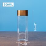 Plastic Food Jars Manufacturer - Square Transparent PET 820ml-1055ml Nut Packaging Bottle for Food Snack Cookie Canned