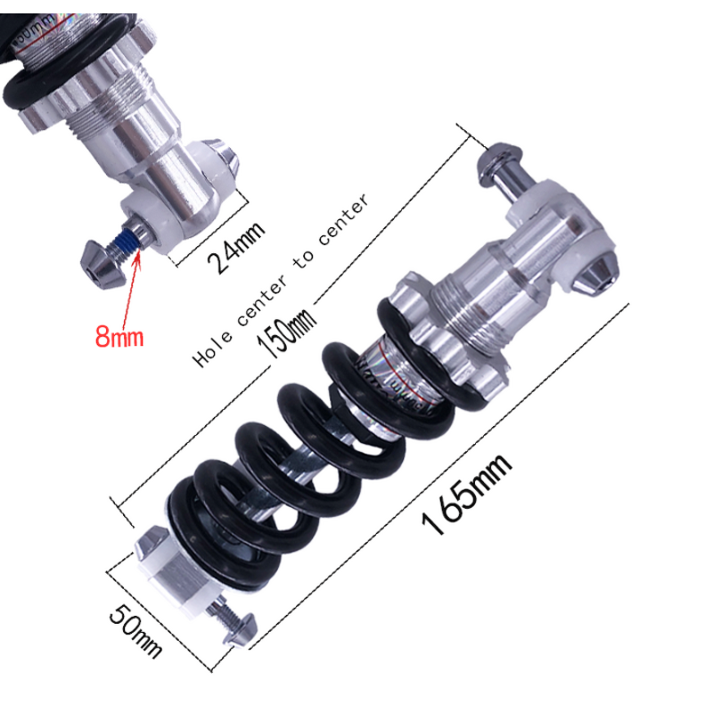 Bicycle Shock Absorber Manufacturer - Full Size 150mm Rear 500LB 650LB 750LB 1200LB 1500LB for Mountain Road Bike