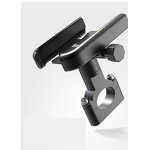 Cycling Phone Holder Manufacturer - Wholesale Universal for All Mobile Phones Silvery Black Aluminum for Mountain Bike Motorcycle E-bike