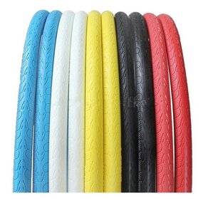 Road Bike Tire Manufacturer - Colored 700*23C 24*1 3/8 Solid Rubber Bicycle