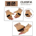 Cycling Gloves Manufacturer - Wholesale Cheap High Quality Color Khaki Half Finger for Outdoor Fitness
