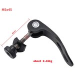 Bicycle Quick Release Manufacturer - M5X45mm Alloy Bike Pipe Clamp Locking Screws Cam Lever Machine Parts