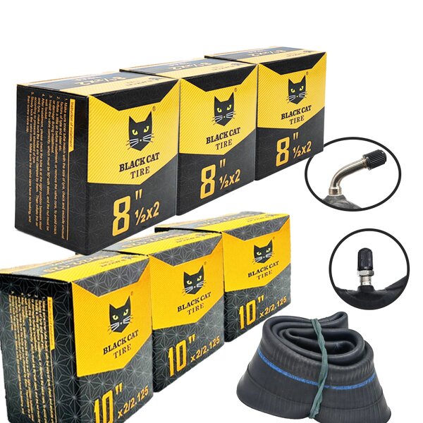 Scooter Inner Tube Manufacturer - Full Size Black Cat 8 Inch 8.5 Inch 10 Inch for Scooter and Motorcycle