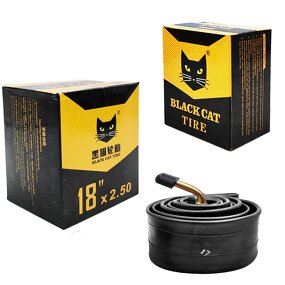 Electric Bicycle Inner Tube Manufacturer - Full Size Black Cat 12/14/16/18/20/22inch Straight and Curved Valves