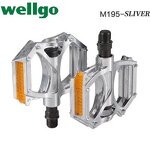 Bicycle Pedal Manufacturer - Wellgo Ultralight Thread Diameter 14mm Aluminum Alloy Double DU Bearing for Mountain Road Bike
