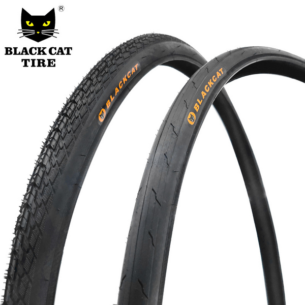 Bicycle Tire Manufacturer - Black Cat 700x25C 28C 32C 35C 38C Anti-Slip Travel Rubber Tube for Road Bikes
