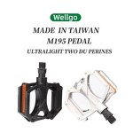 Bicycle Pedal Manufacturer - Wellgo Ultralight Thread Diameter 14mm Aluminum Alloy Double DU Bearing for Mountain Road Bike